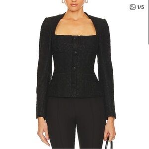 Cami NYC 'Samira' Black Blazer Top